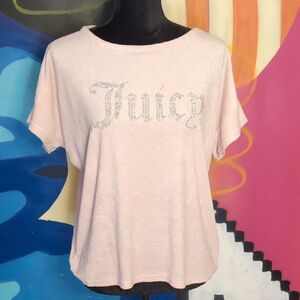 Juicy Couture Pink Relaxed Short Sleeve Tee